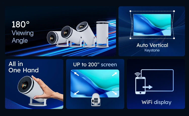 HY300 Mini Smart Projector